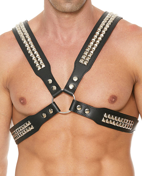 BO MEN'S PYRAMID STUD BODY HARNESS