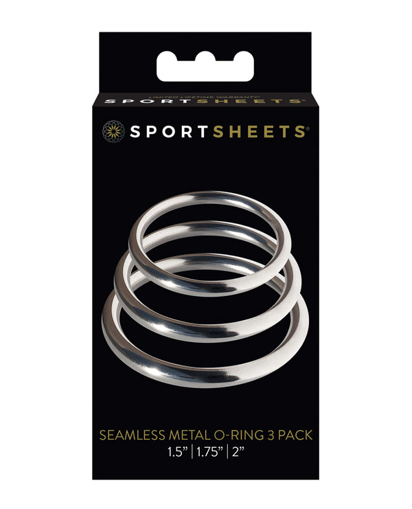 SPORTSHEETS SEAMLESS METAL O-RING 3PK